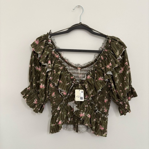 NEW Free People Favorite Girl Top Sz Small NWT - Picture 3 of 5